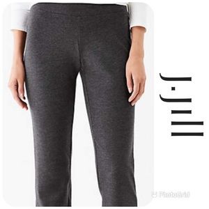 J. JILL Leggings Women’s SP Gray Ponte Slim Leg LIKE NEW!